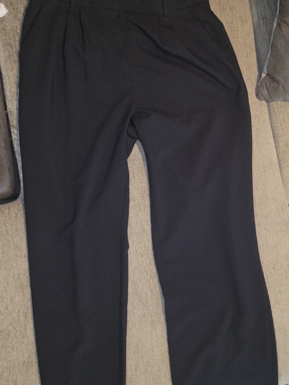 A&F Sloane Tailored Wide Leg Pants Womens 33/16L - Picture 2 of 12